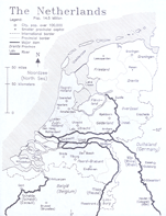 [map of the present-day Netherlands]