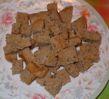 ['little soldiers' - homemade croutons]