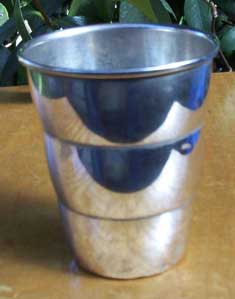 [a silver cup]