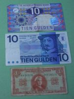 [old Dutch banknotes]